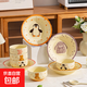 黃釉娃娃陶瓷盤(pán)子菜盤(pán)高顏值碗碟盤(pán)兒童可愛(ài)餐盤(pán)早餐深盤(pán)甜品盤(pán) 8.2英寸園寶盤(pán)-小兔
