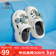 駱駝（CAMEL）洞洞鞋女時(shí)髦DIY原創(chuàng  )鞋花松糕厚底涼拖鞋 L24M071642 白色 40/41 
