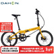 大行（DAHON）自行車(chē)20英寸20速超輕鋁合金碟剎成人單車(chē)KBA005 黃色BA款油碟