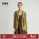 麥檬【限量特惠/撿漏】西裝外套女春薄款休閑芥末綠色西服5C8111601 芥末綠 西裝 S