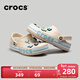 卡駱馳（CROCS）洞洞鞋貝雅卡駱班輕便耐磨一腳蹬休閑鞋|205089 冬日白/彩色-1LI 36 /37(220mm)