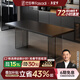 法莎蒂政府補貼全托巖板餐桌大小戶(hù)型輕奢現代簡(jiǎn)約亞克力懸浮長(cháng)方形桌子 【黑色亞克力腳+新升級下掛巖板】單餐桌 160x80x75cm