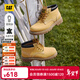 卡特（CAT）大黃靴馬丁靴女鞋輕戶(hù)外休閑牛皮女生中幫鞋P312361N3EDC25 黃色 37
