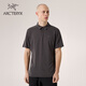 ARC'TERYX始祖鳥(niǎo) KADEM POLO 輕量 男子 運動(dòng)短袖POLO衫 BLACK HEATHER/黑灰色 XL