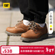 卡特（CAT）休閑皮鞋工裝鞋男鞋經(jīng)典款EXPRESSWAY牛皮固特異工作鞋通勤鞋 淺棕色P721416 42