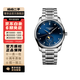 【二手99新】浪琴(Longines) 名匠系列 四針月相 浪琴男表 精鋼自動(dòng)機械手表 二手手表 40mm 鉆刻藍盤(pán) L2.909.4.97.6