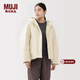 MUJI 女式 不易沾水 羽絨夾克 羽絨服女款 女裝25年冬季外套 BD11BA5A 象牙色 M (160/84A)