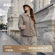 AIGLE【25年冬季新品】艾高全拉鏈厚實(shí)防風(fēng)抓絨衣女運動(dòng)休閑外套 柴灰色 BK103 建議拍小 36 160/84A