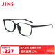 睛姿（JINS）時(shí)尚大方框日用防藍光輻射電腦護目鏡眼鏡男女FPC21S104 97B亞光黑色(包裝全新升級）