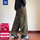 唐獅2025秋冬男梭織前后破縫寬松哈倫休閑長(cháng)褲