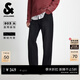 杰克·瓊斯（JACK&JONES）男裝牛仔褲時(shí)尚百搭簡(jiǎn)約舒適純色休閑薄絨內里直筒褲子225432063 A15黑色牛仔 常規 34 180 W34/L32