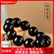 侗秘新疆和田玉墨玉手串男女圓珠玉石黑羊脂手鏈籽料情侶款送禮念珠串 【單珠18mm】黑羊脂玉手鏈 和田玉