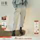 日著(zhù)原創(chuàng  )設計2024年春季新款寬松顯瘦高腰束腳運動(dòng)休閑哈倫衛褲女 liu liu藍 S