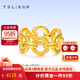 謝瑞麟黃金戒指足金連環(huán)時(shí)尚戒指金戒指送女友老婆新年生日禮物計價(jià) 足金連環(huán)時(shí)尚戒指12圈口約2.6克