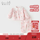 戴維貝拉（DAVE＆BELLA）女童套裝休閑春裝寶寶衣服兒童上衣長(cháng)褲兩件套新款小童服飾 貓咪印花【現貨】 100 cm（建議身高90-）
