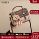 viney新款斜挎包包女包高級感手提單肩包生日情人節禮物送女友老婆 【卡其】新年送女生實(shí)用輕奢小方包 小眾時(shí)尚品牌百搭洋氣小包