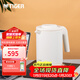 虎牌（TIGER）虎牌電熱水壺PCK-G10C低音快燒雙層防燙快燒水壺1L 1L 白色
