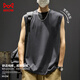 貓人【100%棉】背心男純棉寬松無(wú)袖上衣男士純色打底運動(dòng)健身坎肩