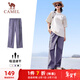 駱駝（CAMEL）速干工裝女褲戶(hù)外登山旅行休閑梭織長(cháng)褲 J25BAYL6079 拂袖紫 L