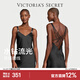 維多利亞的秘密 維密 水鉆肩帶性感美背緞面吊帶短款睡裙女送禮送女友 5O0Q黑色 11254312 S