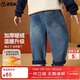 ASK JUNIOR兒童男童褲子冬裝加絨保暖直筒長(cháng)褲小童牛仔褲休閑褲