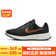 耐克NIKE跑步鞋女子透氣REVOLUTION 6低幫運動(dòng)鞋DC3729-009黑金38
