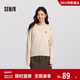森馬（Semir）史努比系列毛衣女冬彩點(diǎn)含羊毛插肩袖繡花圓領(lǐng)套頭衫101724107025