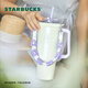 星巴克（Starbucks）杯子 經(jīng)典系列保溫杯 便攜水杯 大容量甜酷合集冰霸杯 男女士送禮 雙飲口不銹鋼杯900ml-幻紫