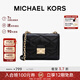MICHAEL KORS情人節新年禮物奢侈品MK女包SERENA鏈條菱格單肩斜挎包 中號 黑色