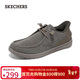 斯凱奇（Skechers）閃穿鞋男鞋秋季休閑鞋一腳蹬商務(wù)板鞋軟底豆豆鞋帆布鞋210959