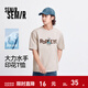 森馬（Semir）大力水手聯(lián)名短袖T恤男冰氧吧面料涼感抑菌夏情侶裝寬松印花上衣 A款【大力水手IP】-貝殼卡50244 S