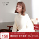 三彩2026春季新款純色毛衣半高領(lǐng)針織衫插肩袖寬松毛衫簡(jiǎn)約M
