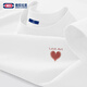 GENIOLAMODE短袖男女士夏季純棉情侶款情人節禮物t恤男女同款衣服 白色 M