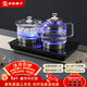 友家鋪子（Biooner）37×23全自動(dòng)上水電熱水壺家用辦公茶臺燒水壺一體機茶桌茶幾嵌入式茶具套裝 黑色清潔款