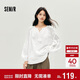 森馬（Semir）長(cháng)袖襯衫女流蘇刺繡波西米亞風(fēng)2025秋白色寬松袖襯衣10A525105001