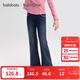 巴拉巴拉balaOne兒童牛仔褲女童喇叭褲2025秋大童甜美長(cháng)褲子208325108004
