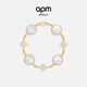 APM Monaco白母貝Meteorites手鏈金黃色手飾 白母貝手鏈S碼（16CM）