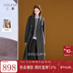 三彩【綿羊毛】2025冬季新款雙面呢大衣長(cháng)款雙排扣毛呢外套S 寂靜灰 M 160/84A