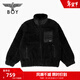 BOY LONDON春季男女同款仿羊羔絨黑色潮牌休閑寬松外套M23700 黑色 M