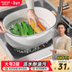 佳幫手瀝水籃洗菜籃子雙層洗水果籃廚房洗菜盆水果盤(pán) 大號