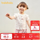 巴拉巴拉寶寶短袖t恤嬰兒女童上衣2025夏裝甜美精致洋氣舒適209225117003