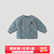 巴厘小豬兒童棉服秋冬季夾棉男童加厚保暖棉衣內膽棉襖寶寶打底女童外套 月光藍 80