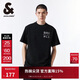 杰克·瓊斯（JACK&JONES） 百搭簡(jiǎn)約寬松做舊刺繡字母重磅純棉短袖T恤男裝225101024