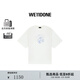 WE11DONE禮遇季男女同款怪獸印花短袖T恤個(gè)性復古朋克風(fēng) 象牙白 S