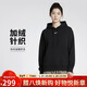 耐克（NIKE）女運動(dòng)服冬季連帽加絨寬松版型DQ5861-010 黑色 M