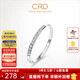 CRD克徠帝【現貨閃發(fā)】傳承系列 排鉆戒指女鉆戒18k金鉆石戒指尾戒 白色|共約8分|直排|G0708H