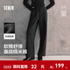 森馬（Semir）商場(chǎng)同款|森柔休閑褲女冬季仿呢撞色闊腿褲2025新款顯瘦軟糯長(cháng)褲 花灰色調00300 S