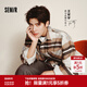 森馬（Semir）王安宇|商場(chǎng)同款|毛呢外套男冬格子襯衫2025新款復古港風(fēng)韓版上衣 咖色調00355 L