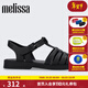melissa梅麗莎女時(shí)尚休閑外穿平底露趾羅馬涼鞋35787 黑色 38
