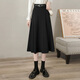 絲柏舍學(xué)院風(fēng)百褶裙女2025秋冬新款高腰顯瘦A字中長(cháng)款半身裙